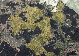 Gebietskulisse: Sonnefelder Hügelland, Grafik: Thomas Rebhan