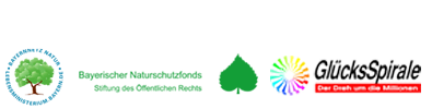 Logo des Bayerischen Naturschutzfonds und der Glcksspirale